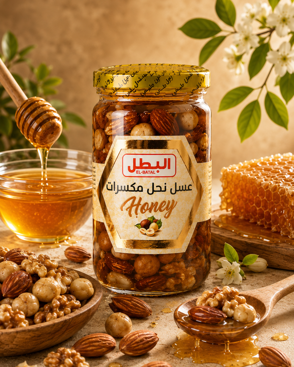 Premium Honey with Mixed Nuts